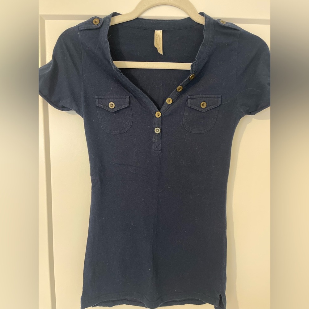 Navy Fitted Tshirt